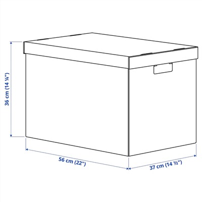 PINGLA ПИНГЛА Коробка с крышкой 56x37x36 см